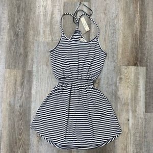 Ocean Drive Stripe Halter Coverup